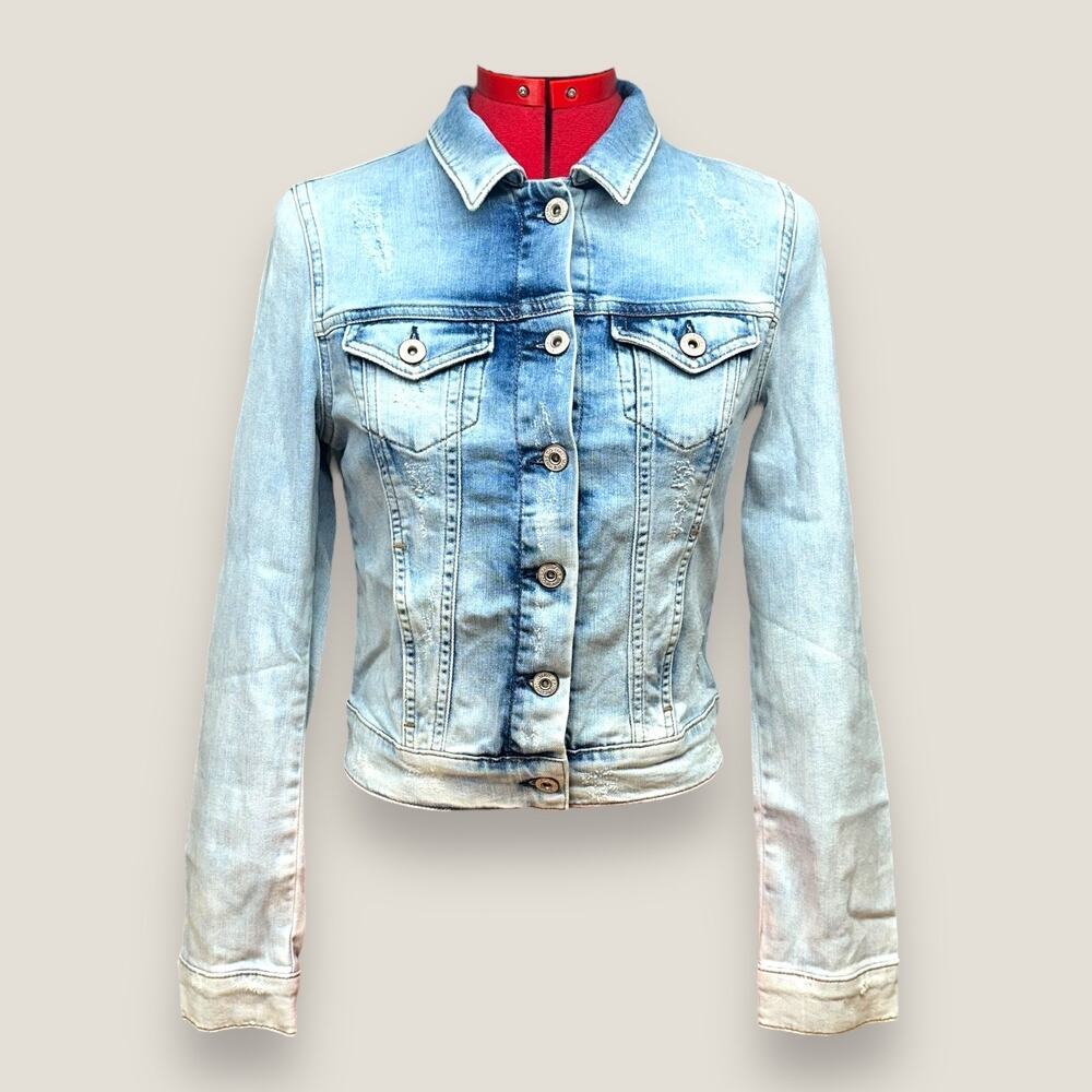Vintage Mavi Samantha Womens Light Wash Denim Button Up Jacket - Size Small